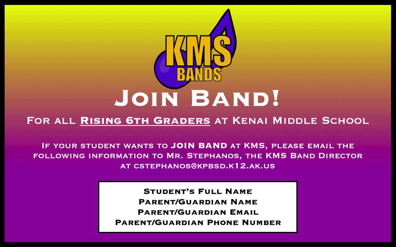 Join the KMS Band!